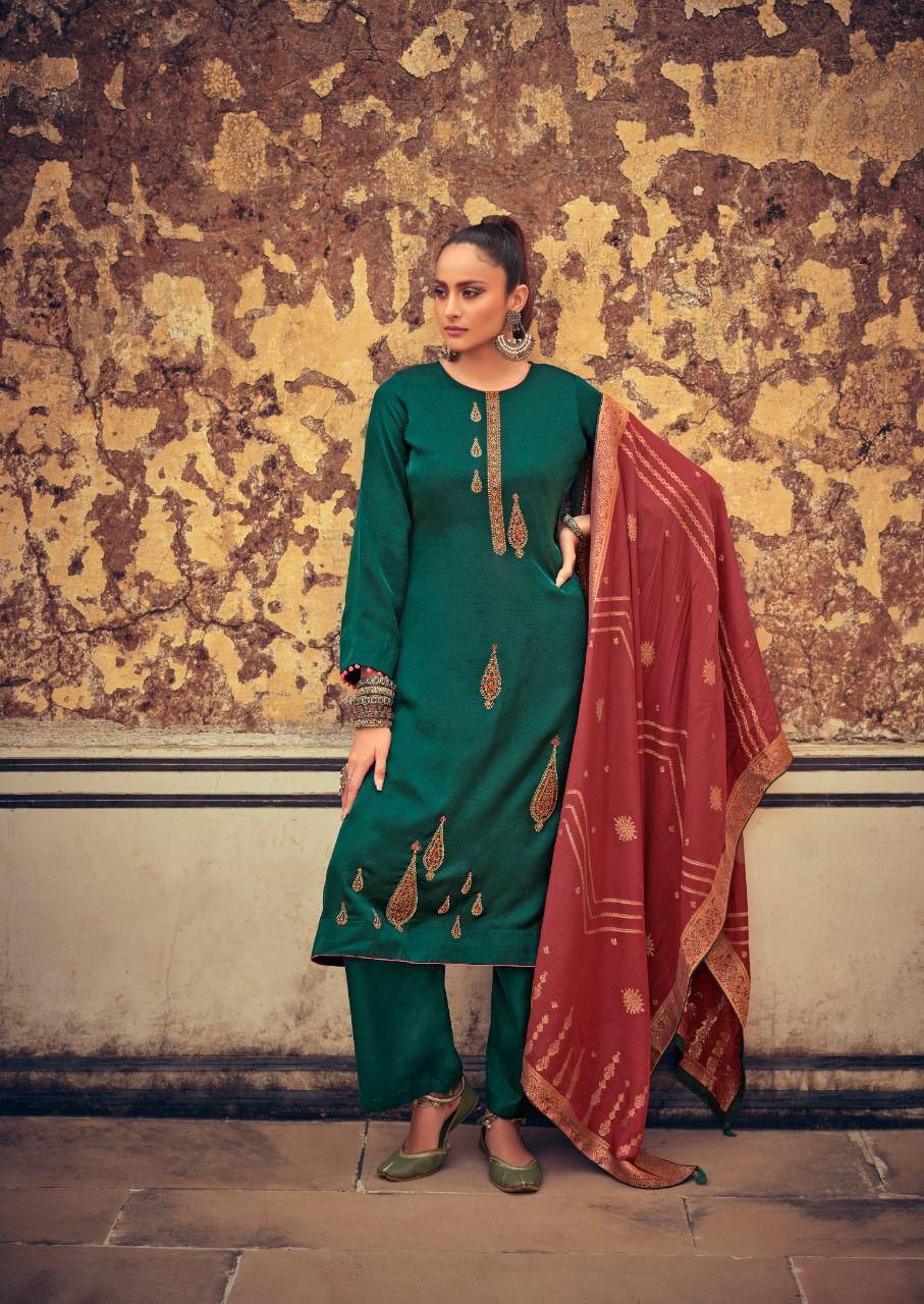Deepsy Monalisa 7 Festive Wear Silk Exclusive Embroidery Salwar Kameez Collection